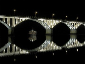 advanced_rosemary smith_bridge over the douro at night